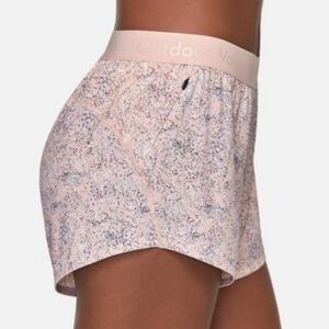 Outdoor Voices Relay Shorts Athletic Running Pink Speckled Confetti Womens Small